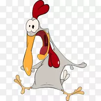 动画摄影插图.灰色卡通鸡-空若网 动画摄影插图.灰色卡通鸡-空若网