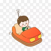 男孩碰碰车-开车的孩子-空若网 男孩碰碰车-开车的孩子-空若网