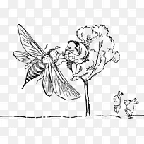 线条艺术黑白素描-爱德华李尔-空若网 线条艺术黑白素描-爱德华李尔-空若网