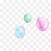 水彩画.彩色气球水彩-空若网 水彩画.彩色气球水彩-空若网