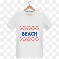 T-恤袖子裁剪上蓝衫海滩-空若网 T-恤袖子裁剪上蓝衫海滩-空若网