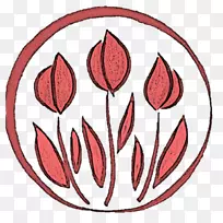 开花植物圆花瓣叶夹艺术圈-空若网 开花植物圆花瓣叶夹艺术圈-空若网