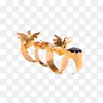 人体珠宝-2只金孔雀羽毛-空若网 人体珠宝-2只金孔雀羽毛-空若网