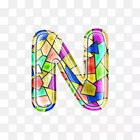 彩色玻璃窗.彩色玻璃字母n-空若网 彩色玻璃窗.彩色玻璃字母n-空若网