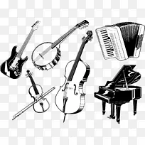 乐器低音cdr大提琴及乐器载体材料六-空若网 乐器低音cdr大提琴及乐器载体材料六-空若网