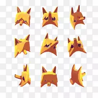 平面设计用户界面设计插图.手绘平面设计福克斯-空若网 平面设计用户界面设计插图.手绘平面设计福克斯-空若网