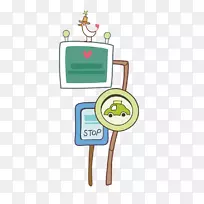 东海市议会动画插图-卡通交通标志-空若网 东海市议会动画插图-卡通交通标志-空若网