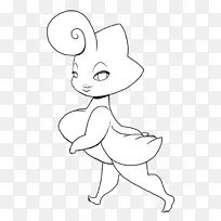 线艺术手指素描-动画动物行走PNG-空若网 线艺术手指素描-动画动物行走PNG-空若网