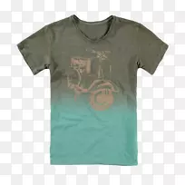T恤袖青绿色T恤-空若网 T恤袖青绿色T恤-空若网