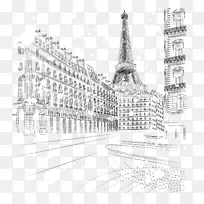 埃菲尔铁塔冬季-巴黎雪天-空若网 埃菲尔铁塔冬季-巴黎雪天-空若网