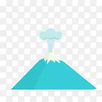 蓝天图-卡通火山-空若网 蓝天图-卡通火山-空若网