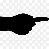 黑色剪影手指白色剪贴画剪影-空若网 黑色剪影手指白色剪贴画剪影-空若网