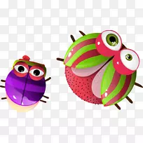 昆虫绘图动画.可爱卡通瓢虫-空若网 昆虫绘图动画.可爱卡通瓢虫-空若网