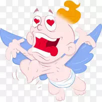 剪贴画-快乐的丘比特-空若网 剪贴画-快乐的丘比特-空若网