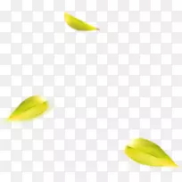 黄色壁纸.绿色单叶漂浮材料-空若网 黄色壁纸.绿色单叶漂浮材料-空若网