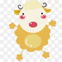 卡通剪贴画.卡通山羊-空若网 卡通剪贴画.卡通山羊-空若网