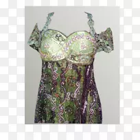 佩斯利肩部连衣裙式样-咖啡色-空若网 佩斯利肩部连衣裙式样-咖啡色-空若网