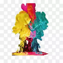 渲染彩色油墨-空若网 渲染彩色油墨-空若网