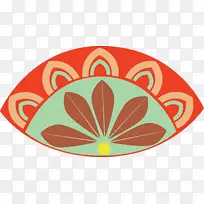 花瓣旋转对称轴对称图案-空若网 花瓣旋转对称轴对称图案-空若网