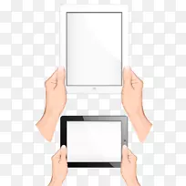 ipad adobe插画师-拿着平板电脑-空若网 ipad adobe插画师-拿着平板电脑-空若网