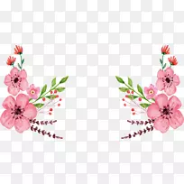 花色设计水彩画粉红色水彩画花冠盒-空若网 花色设计水彩画粉红色水彩画花冠盒-空若网