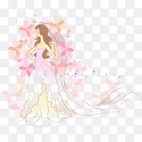 卡通插画-美丽的新娘-空若网 卡通插画-美丽的新娘-空若网