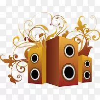 扬声器adobe插画.音频扬声器-空若网 扬声器adobe插画.音频扬声器-空若网