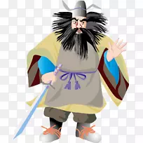 卡通插图-材料武士-空若网 卡通插图-材料武士-空若网