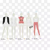 时装设计顶部套筒图案设计-空若网 时装设计顶部套筒图案设计-空若网