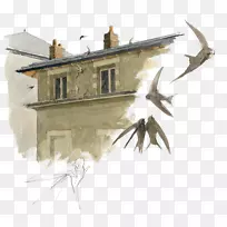 水彩画-空若网 水彩画-空若网