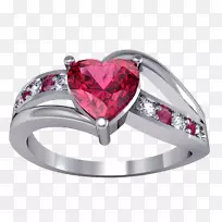 宝石戒指纯银身饰-红宝石-空若网 宝石戒指纯银身饰-红宝石-空若网