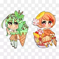 开花植物,果树,剪贴画-桃子和薄荷-空若网 开花植物,果树,剪贴画-桃子和薄荷-空若网