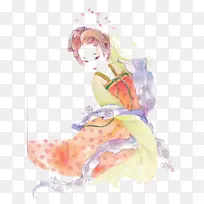 水彩画艺术插图-人民水彩画-空若网 水彩画艺术插图-人民水彩画-空若网