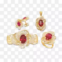 珠宝首饰红宝石耳环坠.珠宝-空若网 珠宝首饰红宝石耳环坠.珠宝-空若网