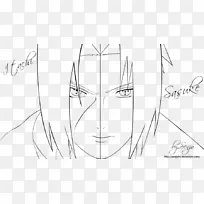 鼻子线条艺术白色素描-鼻子-空若网 鼻子线条艺术白色素描-鼻子-空若网