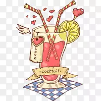 果汁鸡尾酒-卡通爱情鸡尾酒-空若网 果汁鸡尾酒-卡通爱情鸡尾酒-空若网