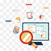 商业分析数据分析大数据放大镜和计算机-空若网 商业分析数据分析大数据放大镜和计算机-空若网