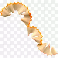 铅笔剪贴画-橙色长铅笔屑-空若网 铅笔剪贴画-橙色长铅笔屑-空若网