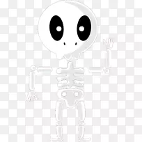 鼻子白色图案-可爱的孩子骨架头骨白色-空若网 鼻子白色图案-可爱的孩子骨架头骨白色-空若网