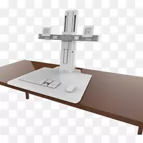 坐立台式计算机键盘工作站计算机监视器.桌子-空若网 坐立台式计算机键盘工作站计算机监视器.桌子-空若网