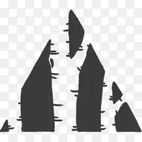 黑色三角形轮廓白色三角形-空若网 黑色三角形轮廓白色三角形-空若网