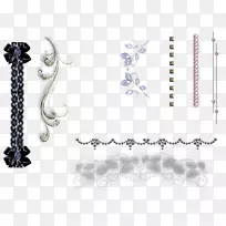 黑色玫瑰花身首饰线链字形线-空若网 黑色玫瑰花身首饰线链字形线-空若网