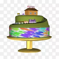 生日蛋糕装饰列车-JW-空若网 生日蛋糕装饰列车-JW-空若网
