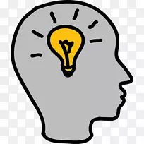 卡通动画绘制片段插图.脑灯泡-空若网 卡通动画绘制片段插图.脑灯泡-空若网
