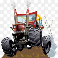 拖拉机剪贴画卡通拖拉机-空若网 拖拉机剪贴画卡通拖拉机-空若网