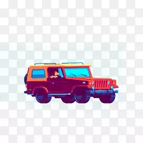 吉普动画车-卡通吉普车-空若网 吉普动画车-卡通吉普车-空若网