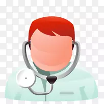 医生听诊器医学-卡通医生-空若网 医生听诊器医学-卡通医生-空若网