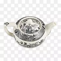 银茶壶首饰.银-空若网 银茶壶首饰.银-空若网