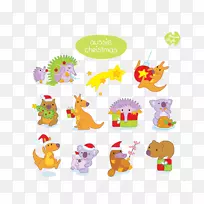 澳洲考拉鸭嘴兽圣诞考拉-空若网 澳洲考拉鸭嘴兽圣诞考拉-空若网