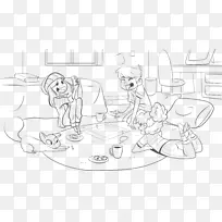 智人线条艺术手指素描-空若网 智人线条艺术手指素描-空若网